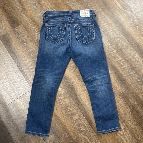 NWOT TRUE RELIGION HALLIE HIGH RISE SUPER SKINNY SZ 27 - Picture 9 of 15
